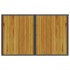 Mesa de jardín superficie de madera ratán PE negro 110x68x70