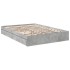 Cama con cajones madera ingeniería gris hormigón 150x200