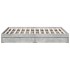 Cama con cajones madera ingeniería gris hormigón 150x200