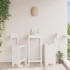 Taburetes de cocina 2 uds madera pino blanco 40x48,5x115,5