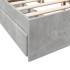 Cama con cajones madera ingeniería gris hormigón 150x200