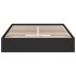 Estructura cama con cajones madera ingeniería negra 150x200