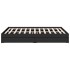 Estructura cama con cajones madera ingeniería negra 150x200