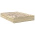 Cama con cajones madera ingeniería roble Sonoma 140x190