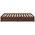 Cama con cajones madera de ingeniería marrón roble 140x190