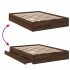 Cama con cajones madera de ingeniería marrón roble 135x190