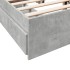 Cama con cajones madera de ingeniería gris hormigón 120x190