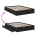 Cama con cajones madera de ingeniería negro 135x190