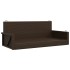 Banco columpio de ratán sintético marrón 119x56x48