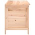 Baúl para cojines de jardín madera maciza abeto 99x50x56,5