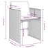 Set de muebles jardín 5 pzas con cojines ratán sintético