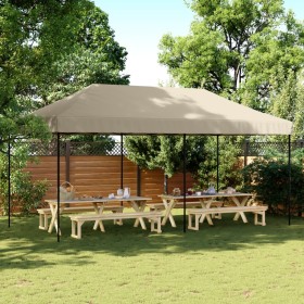 Tienda de fiesta plegable Pop-Up taupe 580x292x315