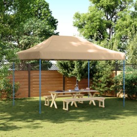 Tienda de fiesta plegable Pop-Up beige 410x279x315