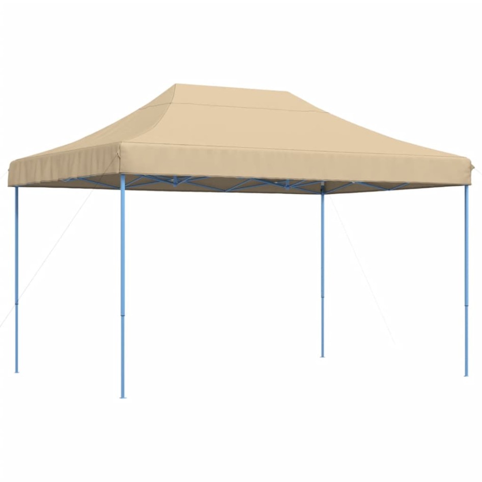 Tienda de fiesta plegable Pop-Up beige 410x279x315