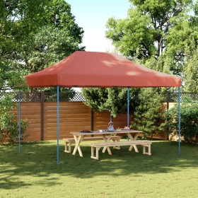 Tienda de fiesta plegable Pop-Up terracota 410x279x315