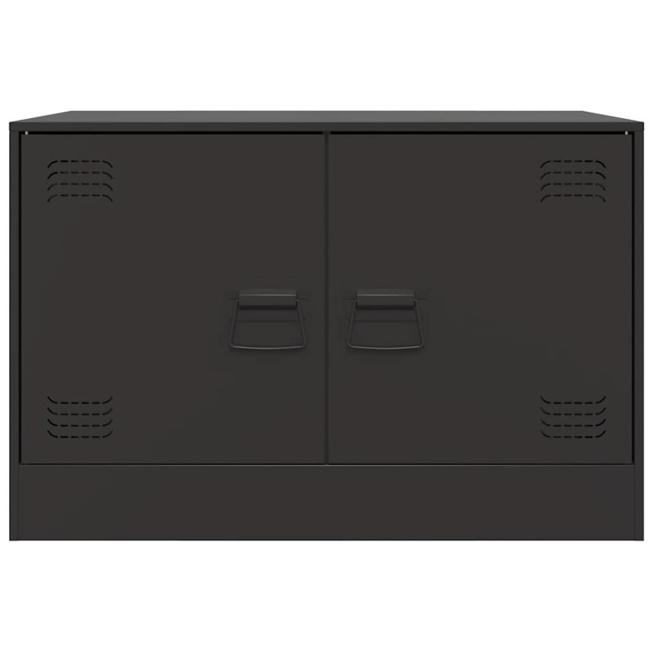 Muebles para TV 2 unidades acero negro 67x39x44
