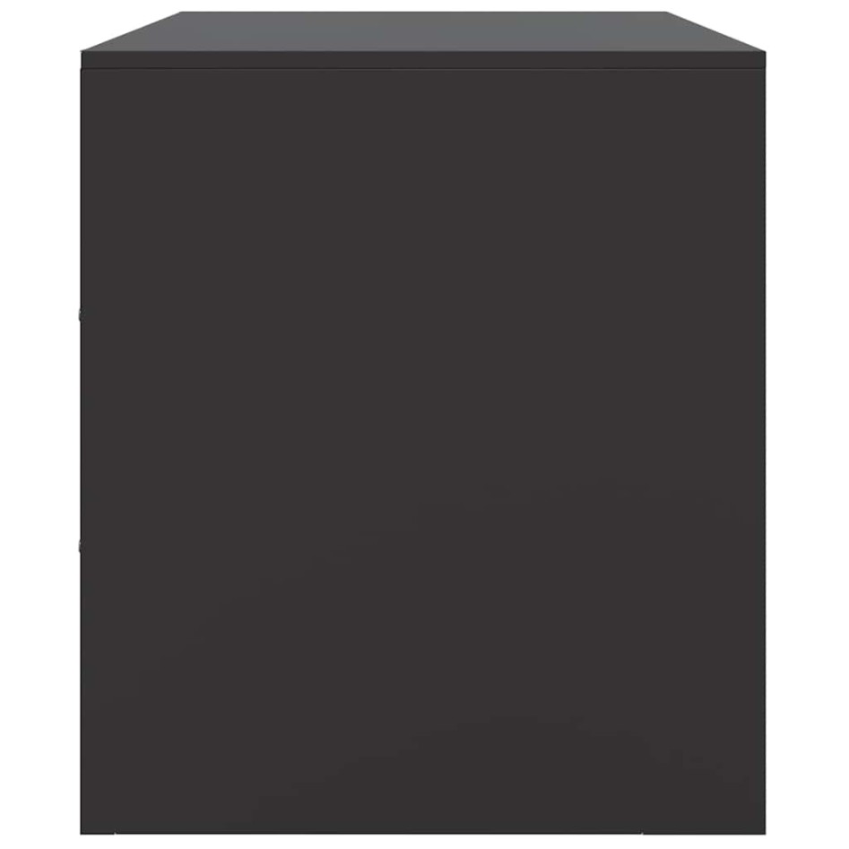 Muebles para TV 2 unidades acero negro 67x39x44