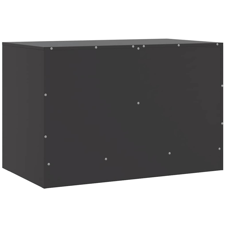 Muebles para TV 2 unidades acero negro 67x39x44