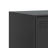 Muebles para TV 2 unidades acero negro 67x39x44