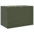 Muebles para TV 2 unidades acero verde oliva 67x39x44