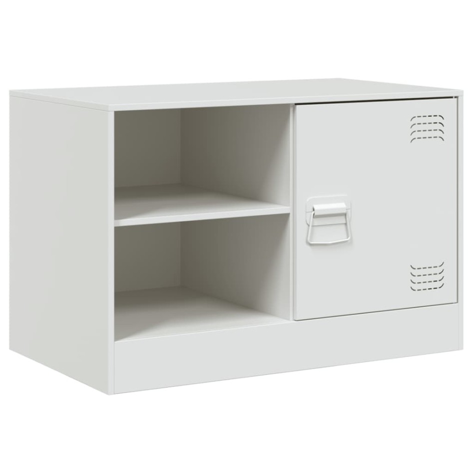Muebles para TV 2 unidades acero blanco 67x39x44