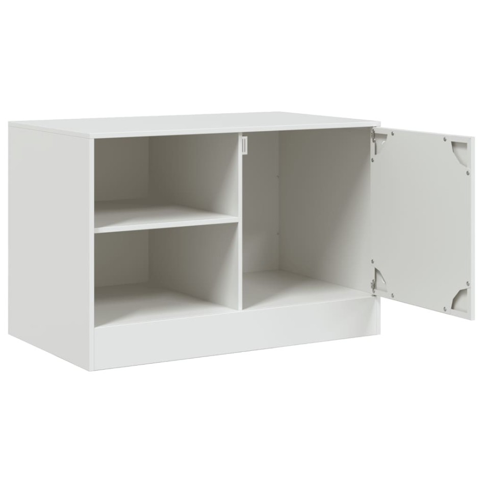 Muebles para TV 2 unidades acero blanco 67x39x44