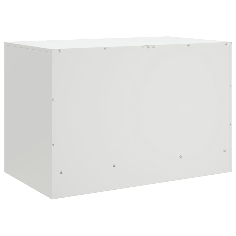 Muebles para TV 2 unidades acero blanco 67x39x44