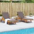 Tumbonas con cojines 2 uds madera maciza de acacia 200x68x83