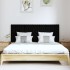 Cabecero de cama de pared madera maciza pino negro 166x3x60