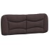 Cama con colchón tela marrón oscuro 120x200