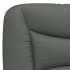 Cama con colchón tela gris oscuro 140x200