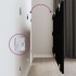 Cabecero de cama de pared madera maciza pino negro 166x3x60