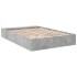 Estructura de cama madera de ingeniería gris hormigón