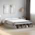 Estructura de cama madera de ingeniería gris hormigón