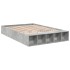 Estructura de cama madera de ingeniería gris hormigón