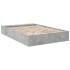 Estructura de cama madera de ingeniería gris hormigón