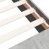 Estructura de cama madera de ingeniería gris hormigón
