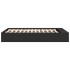 Estructura de cama madera de ingeniería negra 135x190