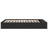Estructura de cama madera de ingeniería negra 120x190