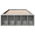 Estructura de cama madera de ingeniería gris hormigón