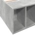 Estructura de cama madera de ingeniería gris hormigón