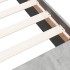 Estructura de cama madera de ingeniería gris hormigón