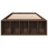 Estructura de cama madera de ingeniería marrón roble 100x200