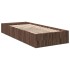 Estructura de cama madera de ingeniería marrón roble 100x200