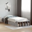 Estructura de cama madera de ingeniería gris hormigón 90x190 cm