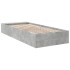Estructura de cama madera de ingeniería gris hormigón 90x190