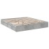 Cama con cajones madera ingeniería gris hormigón 200x200