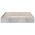 Cama con cajones madera ingeniería gris hormigón 200x200