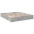 Cama con cajones madera ingeniería gris hormigón 200x200