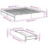 Cama con cajones madera ingeniería gris hormigón 200x200